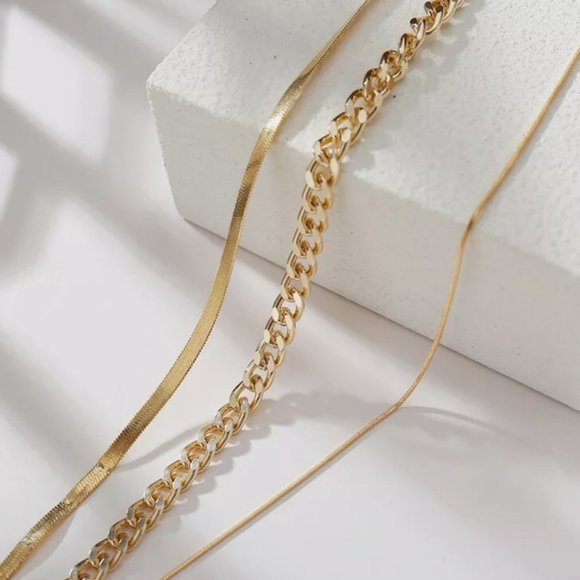 New omen Multi-layer Long Chain Choke Necklace - Picture 4 of 6